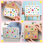900Pcs Foam Stickers, Colorful Foam Shape Stickers Self Adhesive Star Stickers - Image 8
