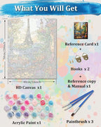 TOCARE Eiffel Tower Paint by Numbers Kit - Image 3