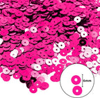 Mandala Crafts 6mm Flat Round Hot Pink Sequins - Image 3