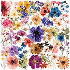 Transparent Flora Scrapbook Stickers Aesthetic Flowers Stickers | Transparent & by Unknown