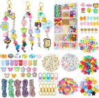 Ecoofor 487 PCS Beaded Keychain Making Kit, Acrylic Letter Beads - Image 8