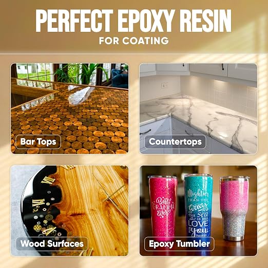CRAFT RESIN Table Top Epoxy Resin Kit 2 Gallon – Ultra Clear, High-Gloss - Image 2