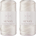 Sensy Premium 2 Pack of 2mm 251 Yards Polyester Rope 100% Polypropylene Cord by SSENSY