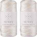Sensy Premium 2 Pack of 2mm 251 Yards Polyester Rope 100% Polypropylene Cord by SSENSY