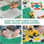 Headley Tools 12"x12" Rotating Cutting Mat, Self Healing Mat - Image 8