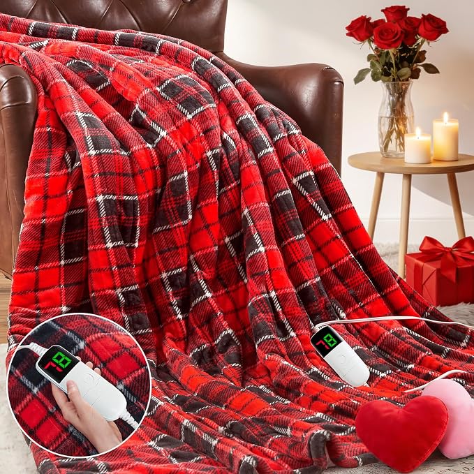 Heated Electric Blanket Full Size, 72X84 Heating Blanket, Fast Heating Washable by OCTROT