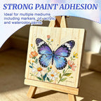 ESRICH 6 Pack Wood Panels with 4"x4", Square Craft Wood Canvas Boards, Blank - Image 4