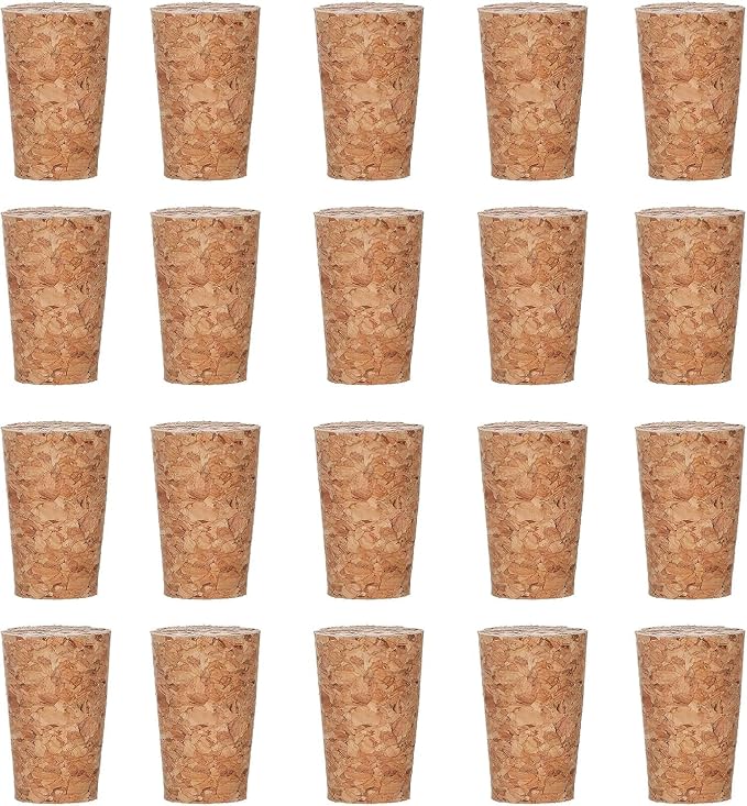 200 Pcs Natural Soft Wood Corks, Tapered Cork Wooden Beer Bottle Stopper - Image 8