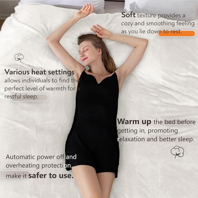 Wapaneus Heated Blanket Electric Twin Size 62"x84" - Image 2