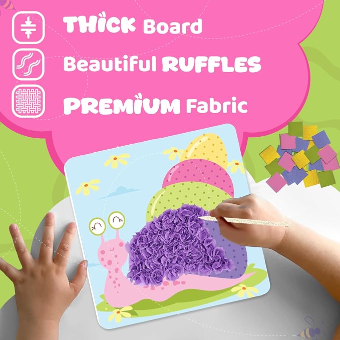 jackinthebox Poke Poke Art – Bugs Theme, Mess-Free Fabric Art and Craft - Image 6