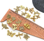 WOCRAFT 60pcs Antique Gold Butterfly Bracelet Charms - Image 4