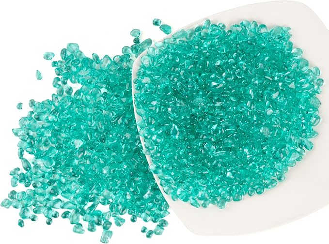 Glass Stones, 1Lb/460g Irregular Sea Glass Dercorative Rocks Non-Toxic - Image 7