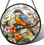 DASTOLL Stained Glass Window Hanging, and Mom 14.9x14.9 in by DASTOLL