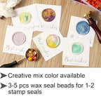 1200 Pcs Assorted Wax Seal Beads Bulk, Andotopee Sealing Wax Beads - Image 6