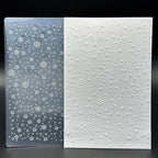 3D Plastic Embossing Folder Template Beautiful Christmas Snowflakes Texture A6 by Unknown