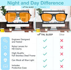 Orange Aviator Blue Light Blocking Glasses - Image 7