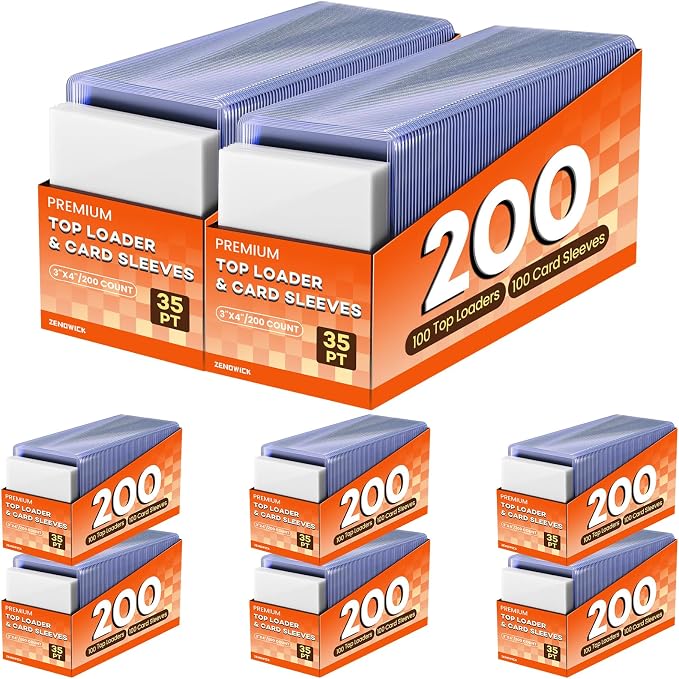 1600 Card Sleeves Top Loaders for Cards, Baseball Card Protectors, Trading Card by Zenowick