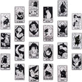 22 Pcs Tarot Card Acrylic Charms Vintage Magic Tarot Card Pendants Rectangle by COGCHARGER
