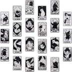 22 Pcs Tarot Card Acrylic Charms Vintage Magic Tarot Card Pendants Rectangle by COGCHARGER