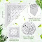 100 Pack Bandanas Unisex Paisley Bandanas Bulk Multi Purpose Cowboy Head Wrap - Image 5