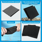 AQUANEAT 2 Pack Aquarium Bio Sponge Filter Media Pad Cut-to-Size Open Cell Foam - Image 7