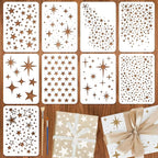 9pcs Star Stencils for Painting Plastic Twinkle Stars Drawing Stencils for by Unknown