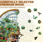 Flower Plant Garden Puzzles Succulents Vintage Greenhouse Rustic Nature Puzzle - Image 3