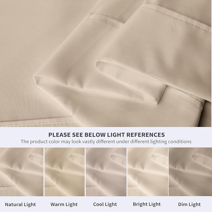Maple&Stone Twin Flat Sheet 6 Pack, Premium Soft & Breathable, Brushed - Image 4