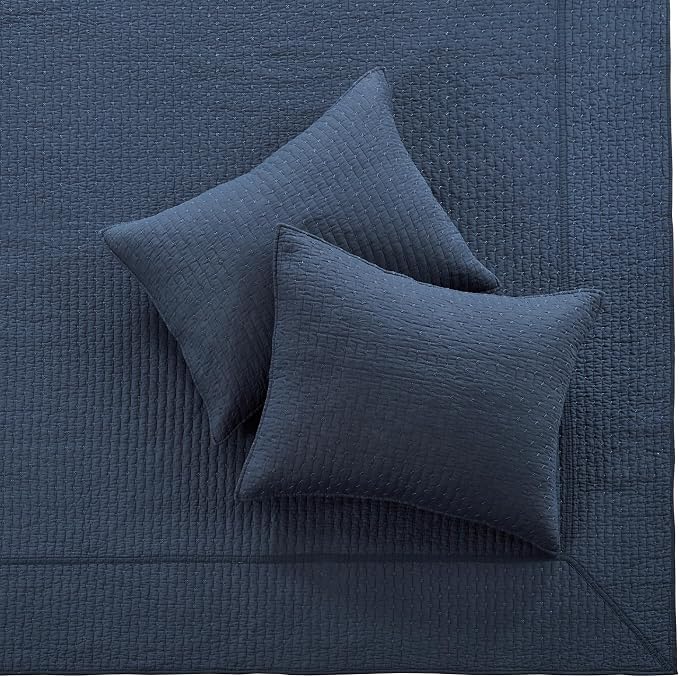 Levtex Home Cross Stitch Reversible King Bedspread Set - Image 6