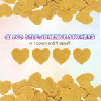 MECCANIXITY 60Pcs Glitter Foam Stickers 1 Inch Self-Adhesive Sparkly - Image 3
