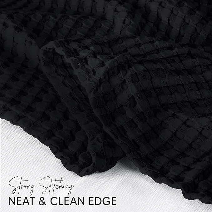 Utopia Bedding 100% Cotton Waffle Weave Blanket Queen Size - Image 3