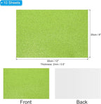 PATIKIL Light Green Shiny EVA Glitter Foam Sheet 11 x 8 Inch 2mm Thick - Image 2