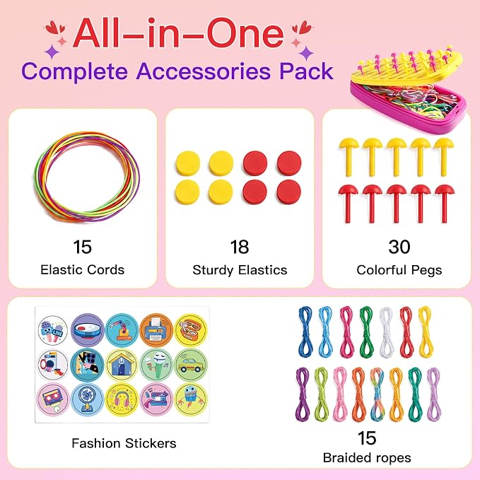 Arts and Crafts for Kids Age 8-12 Friendship Bracelet Making Kit for Girls - Image 2