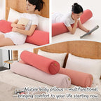 Body Pillow for Adults, Long Round Pillow, Big Cylindrical Pillow, Large Full - Image 7
