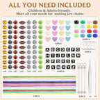WoBiogHo 675 PCS DIY Keychain Making Kit - Image 2