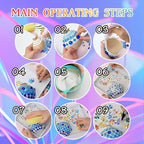 BOOPANREE Sea Glass Art Kit, DIY Resin Beach Art Kit, DIY Mosaic Arts and Craft - Image 7
