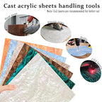 Pearl Glitter Cast Acrylic Sheet, 12x8 Inch - Image 4