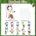 OBUSATT 60 Pcs Football Theme Cutouts Rugby Bulletin Board Decorations Sports - Image 2