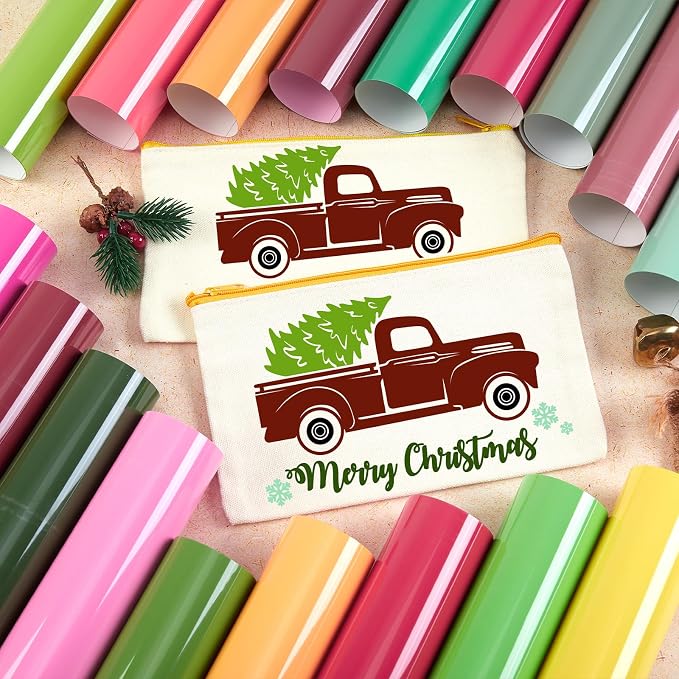 HTVSTD Christmas HTV Heat Transfer Vinyl 18pcs 12×10in Iron on Vinyl | - Image 4
