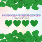 MECCANIXITY 180Pcs Glitter Foam Stickers 1 Inch Self-Adhesive Sparkly - Image 3