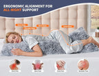 WSOFRLAC Knee Hip Pillow for Side Back Sleepers 20x54 Kids Pink Body Pillow - Image 2