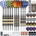 LANNEY Darts Metal Tip Set, Steel Tip Darts Set 20 Grams 24 Grams and 26 Grams by LANNEY