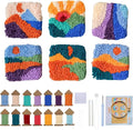 Avtytsda 6PCS Punch Needle Coaster Kit, Easy Punch Needle DIY Embroidery Set by Avtytsda