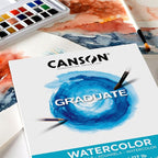 Canson Graduate Watercolor Pad, 5.5x8.5 inch, 20 Sheets | Artist Paper - Image 2