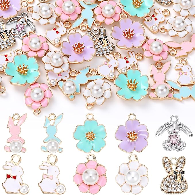 Landical 50 Pcs Easter Cute Charms by Landical