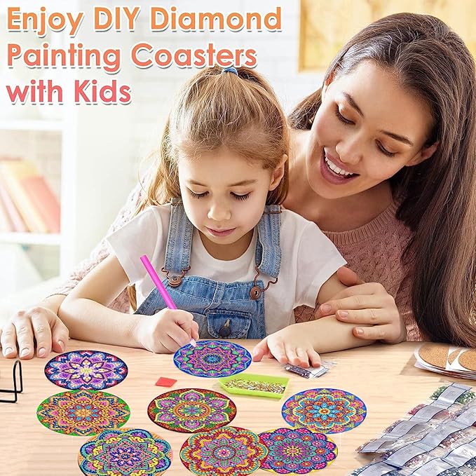 ijbnhd Mandala Diamond Painting Coasters Kit - Image 4