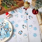 Whaline 500 Pcs Winter Foam Stickers Snowflake Snowman Penguin Bear Decals Self - Image 4