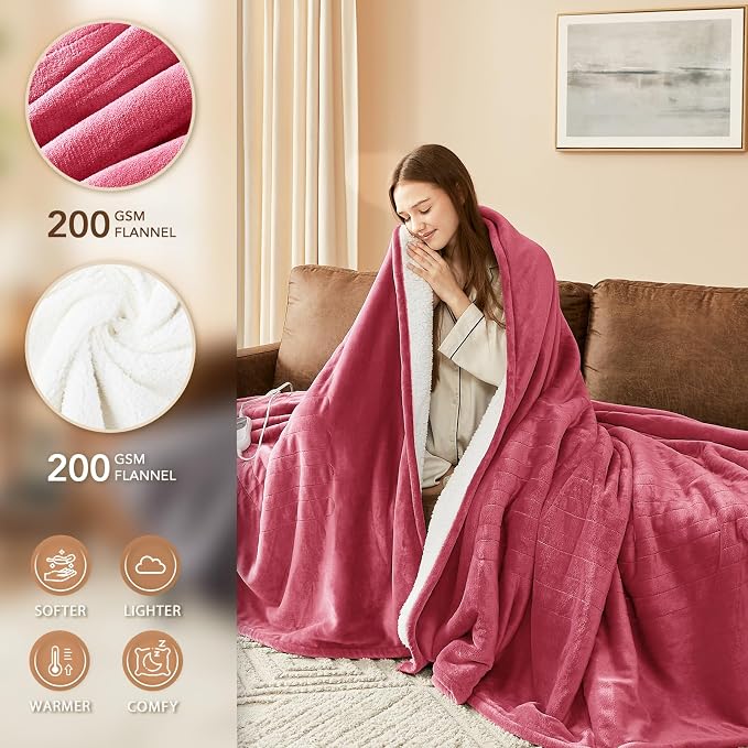 Homemate Electric Heated Blanket King - Image 3