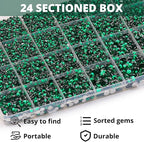 32000Pcs Emerald Green Rhinestones - Image 3