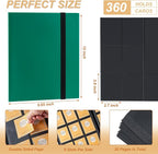 Card Binder 9 Pocket Storage 360 Card Binder, Trading Card Binder Senior and - Image 2